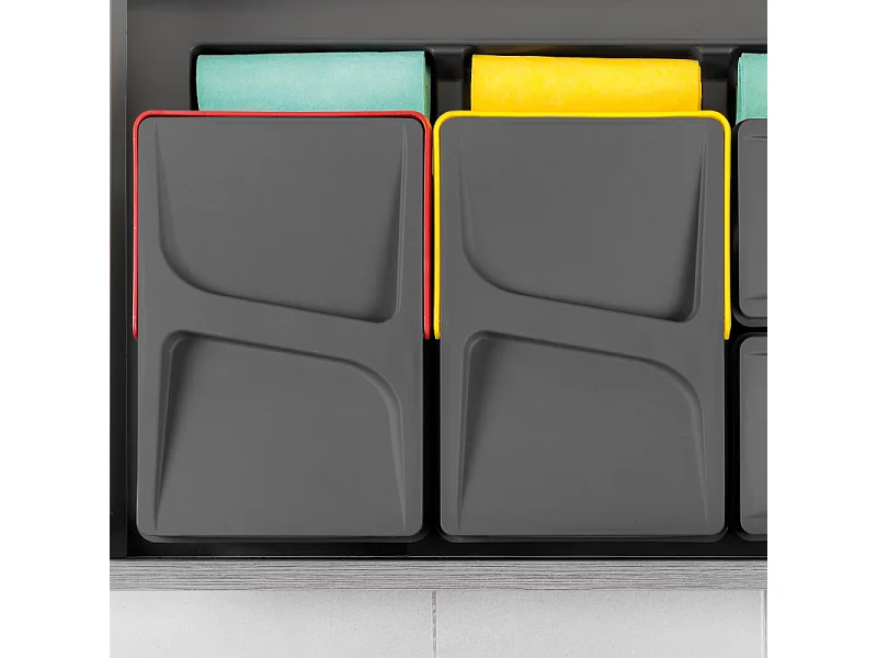 Poubelles pour tiroir de cuisine Recycle (Lot de 2)