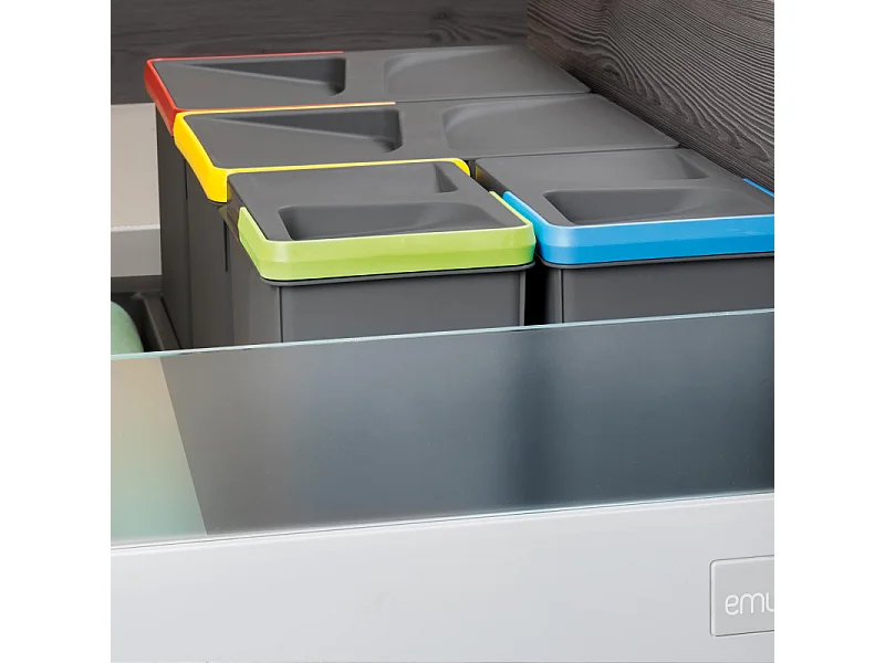 Poubelles pour tiroir de cuisine Recycle (Lot de 2)