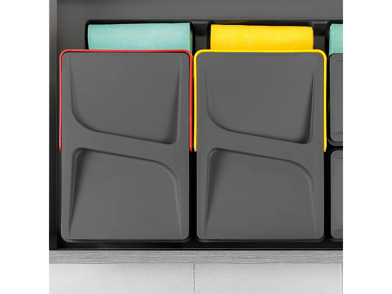 Poubelles pour tiroir de cuisine Recycle (Lot de 2)