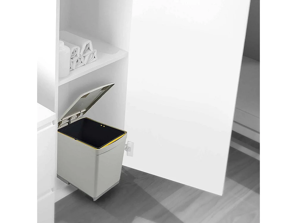 Poubelle de recyclage fixation inférieure et extraction manuelle 16 litres