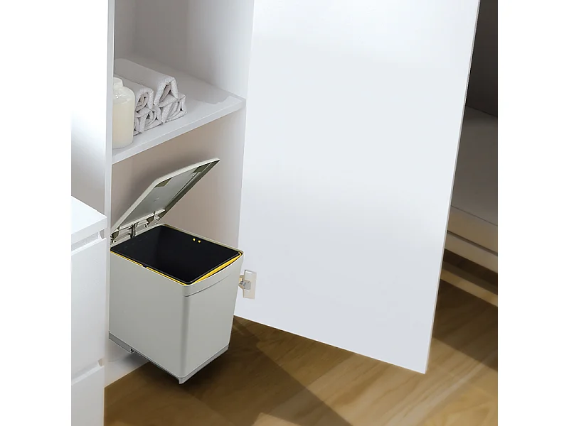 Poubelle de recyclage fixation inférieure et extraction manuelle 16 litres