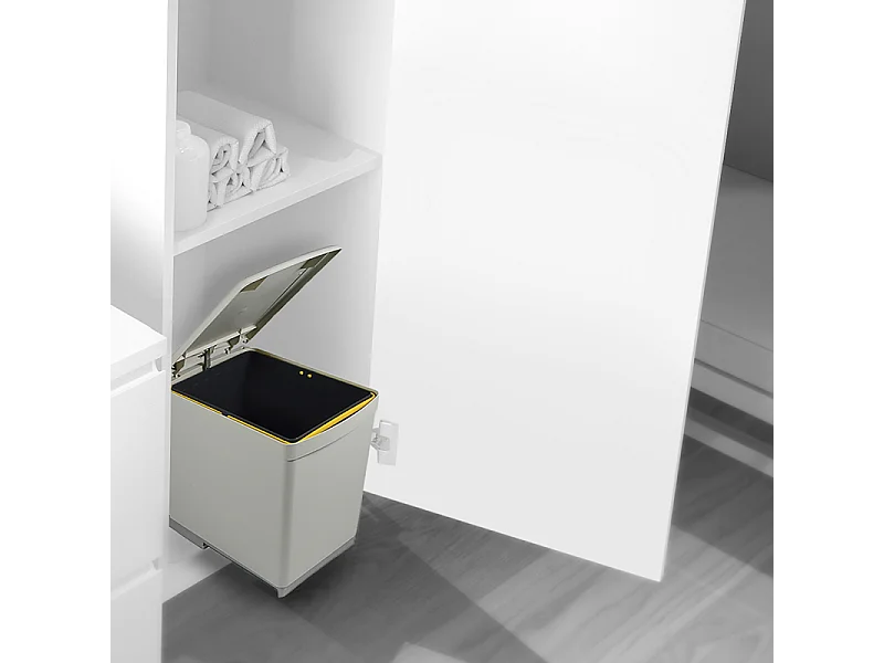 Poubelle de recyclage fixation inférieure et extraction manuelle 16 litres