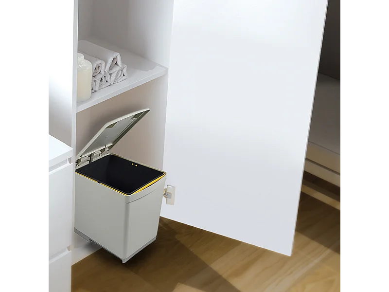 Poubelle de recyclage fixation inférieure et extraction manuelle 16 litres