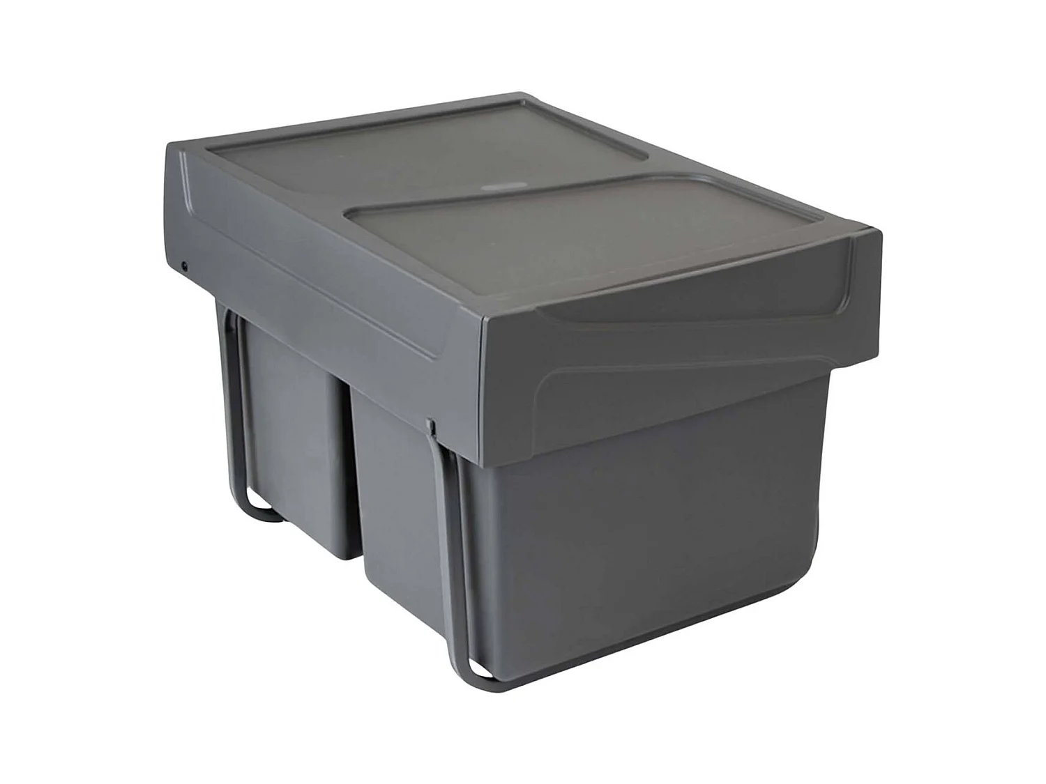 Poubelle de recyclage pour la cuisine 2 bacs de 15 litres Cook