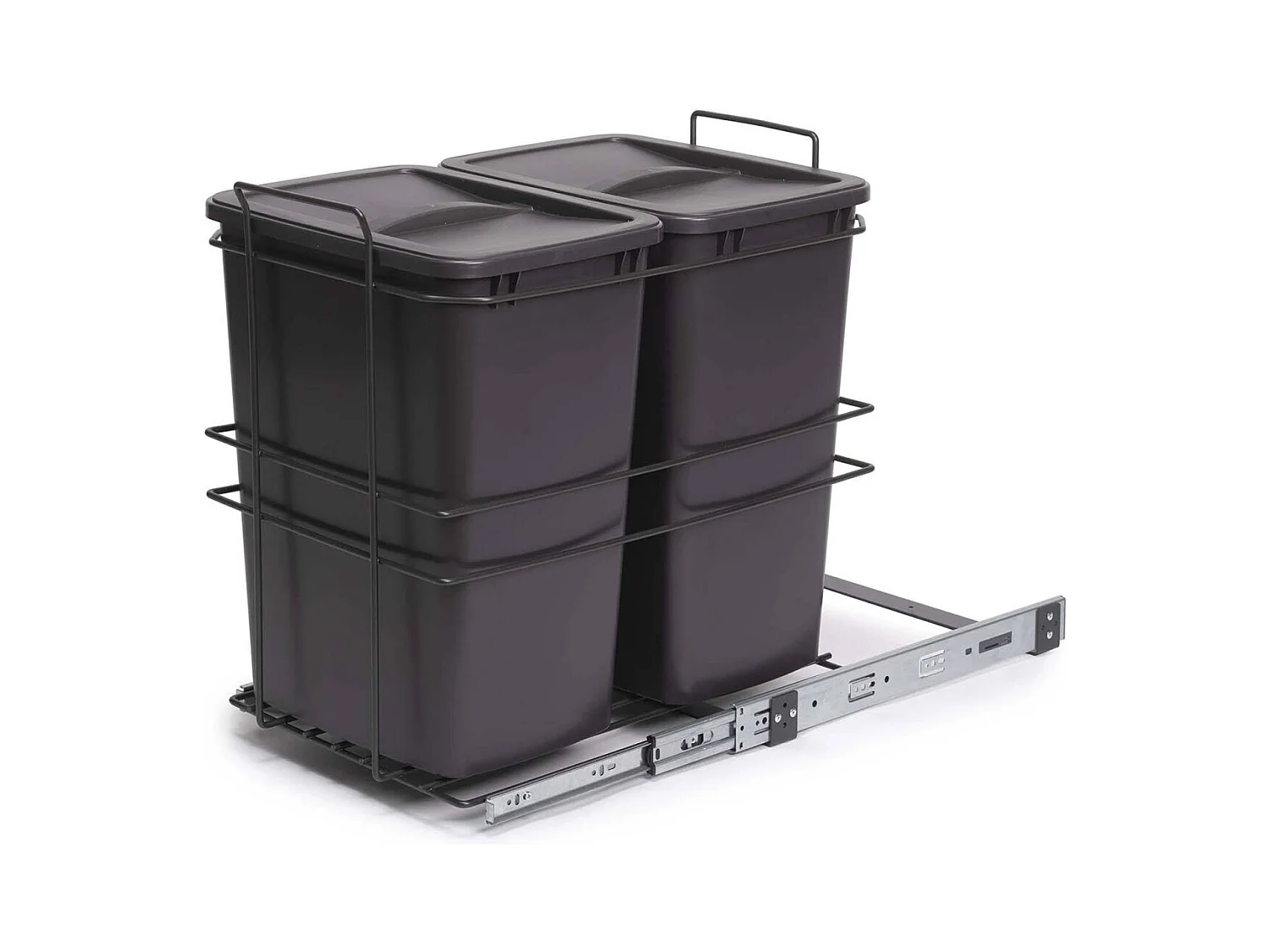 Pattumiera per differenziata Recycle da cucina, 2 x 35 L, fissaggio sul fondo ed estrazione manuale