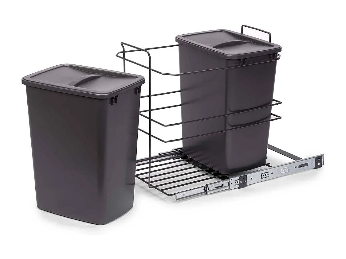 Poubelle de recyclage 2 bacs de 35 L Recycle