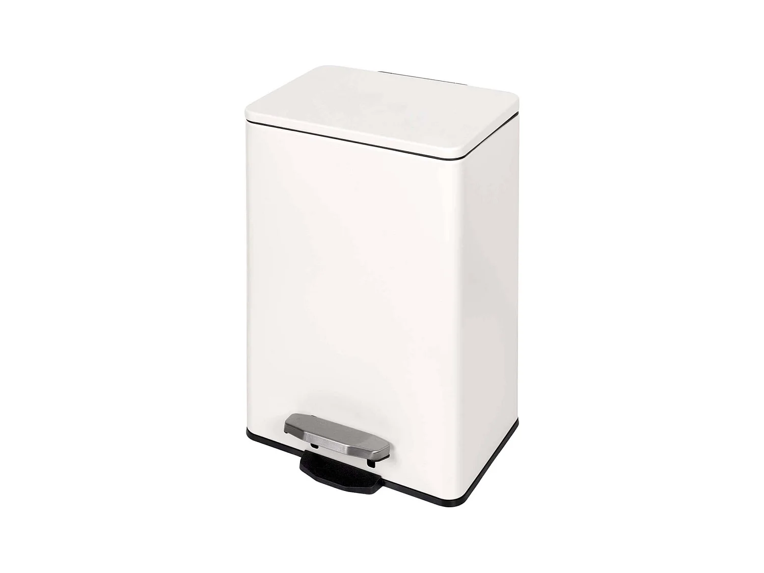 Poubelle de cuisine 12 litres en aluminium ouverture à pédale