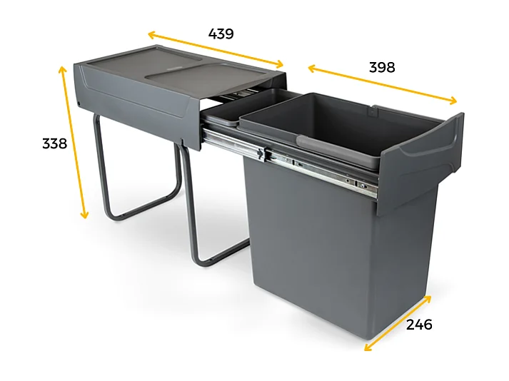 Poubelle de recyclage de cuisine Ben