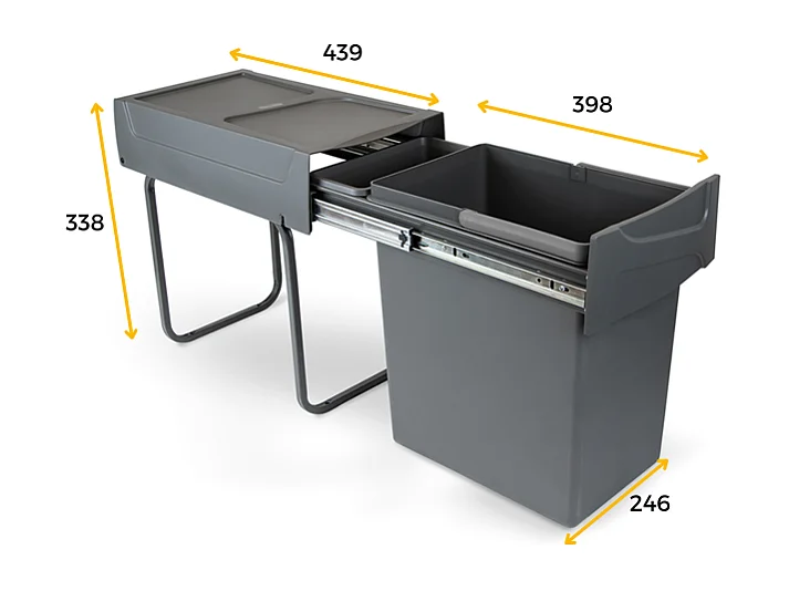 Poubelle de recyclage de cuisine Ben