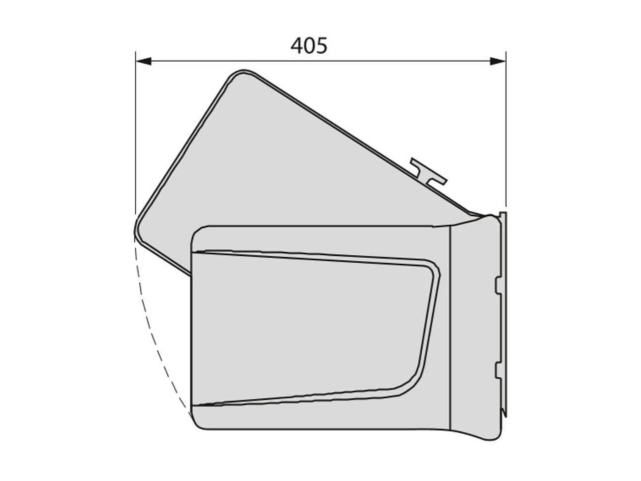 Poubelle de recyclage 15 litres fixation sur porte Recycle