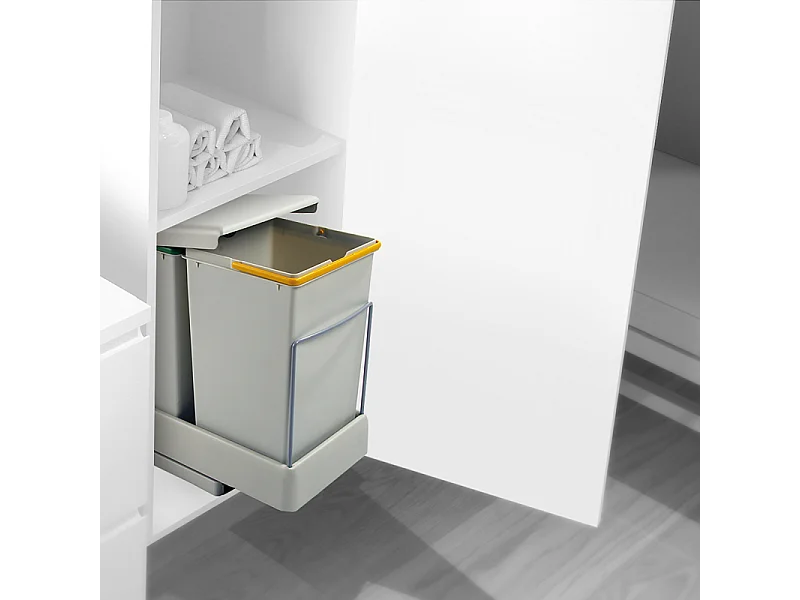 Poubelle de recyclage extraction automatique  2 conteneurs de 14 litres