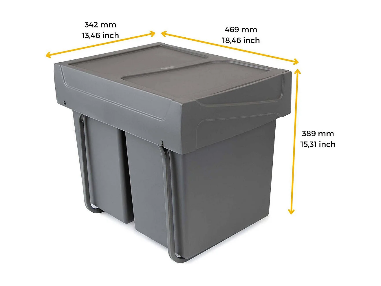 Poubelle de recyclage de cuisine Cook