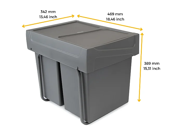 Poubelle de recyclage de cuisine Cook