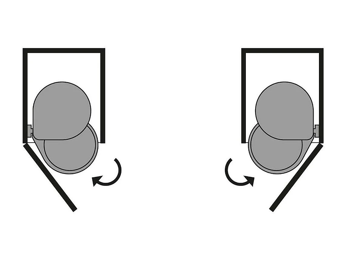 Poubelle à fixation sur porte conteneur de 13 litres