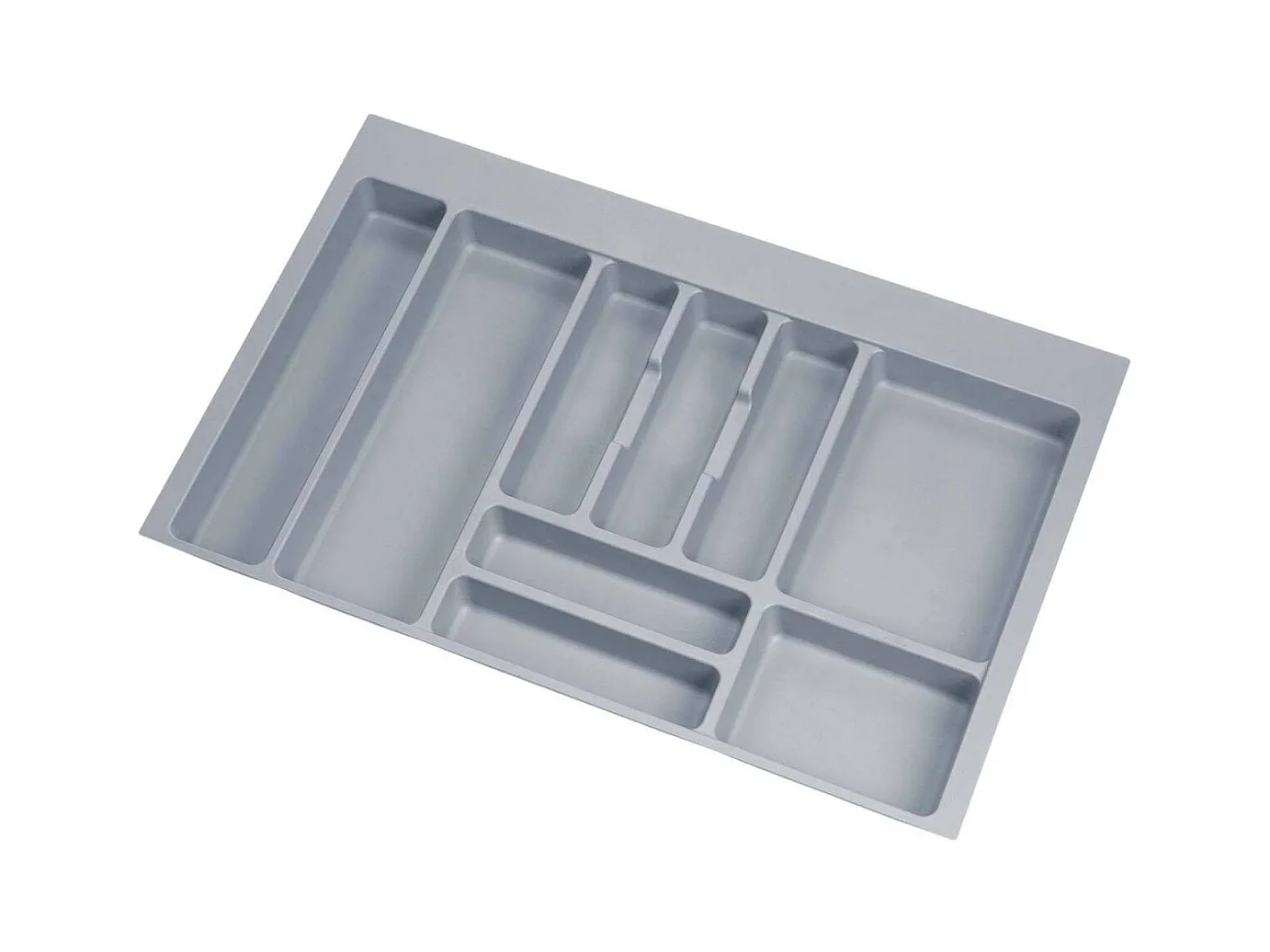 Cubertero Optima para cajón universal gris plástico 74x49 cm