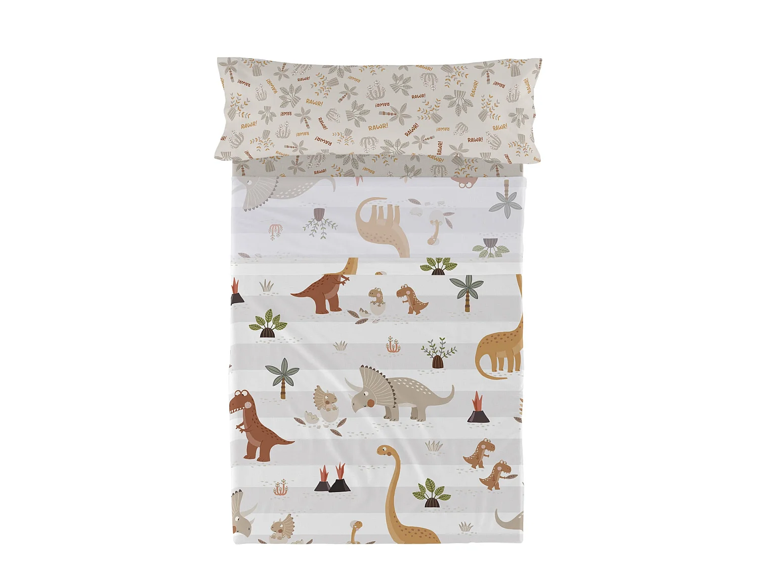 Jogo de Lençóis de 2 peças 160x270 cm (Cama 80/90) Dino family