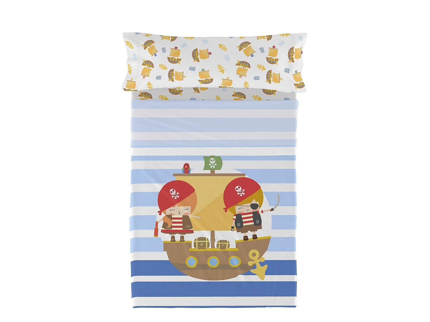 Parure de lit 2 pièces 160x270 cm (Lit 80/90) Pirate ship