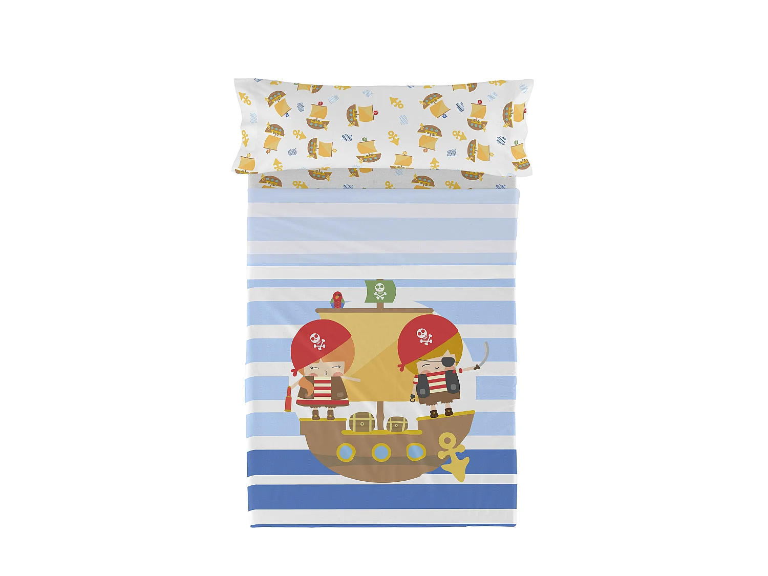Oberlaken set 2 teiliges 160x270 cm (Cama 80/90) Pirate ship