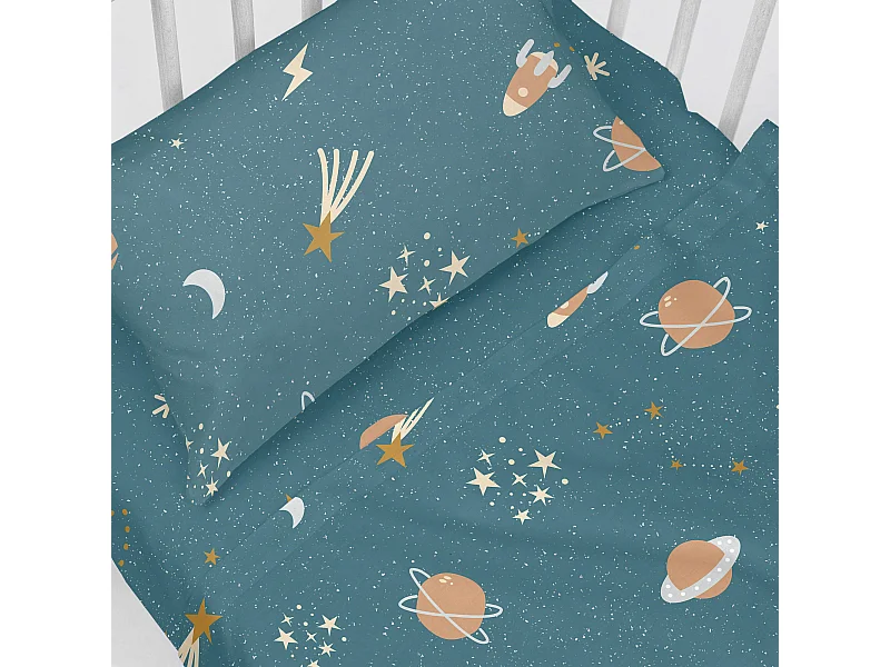Juego de sábanas 2 piezas 100x130 cm (Cuna) Mini universe
