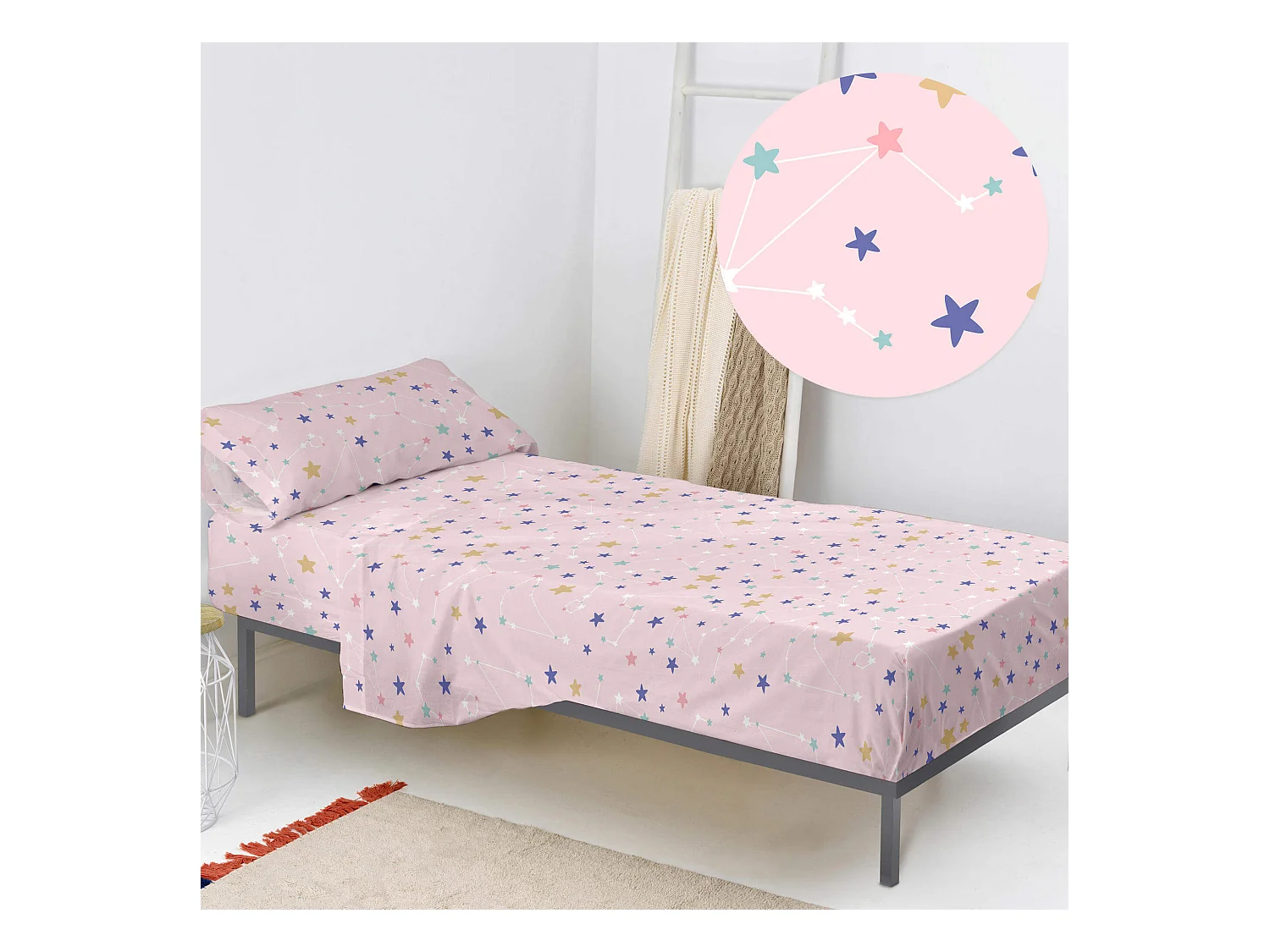 Parure de lit 2 pièces 180x270 cm (Lit 105) Sky stars