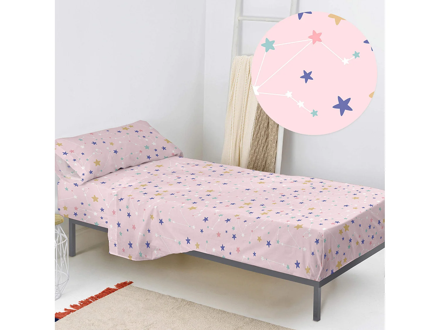 Parure de lit 2 pièces 180x270 cm (Lit 105) Sky stars