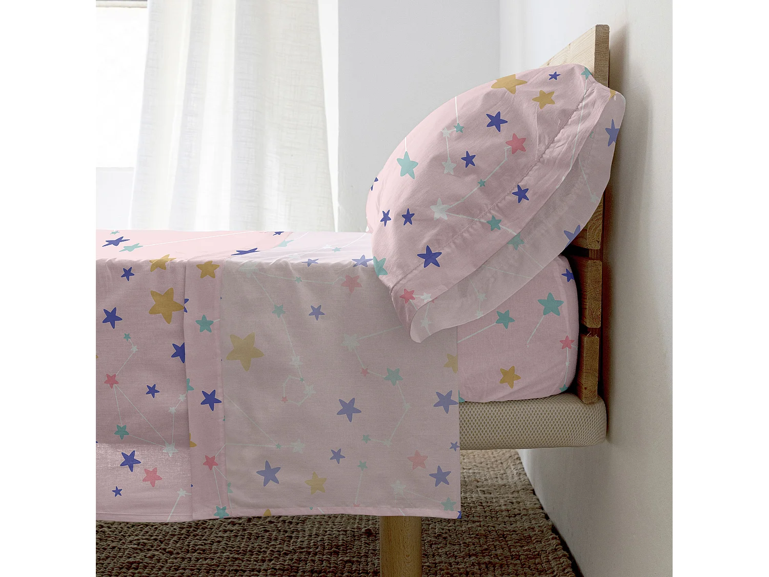 Parure de lit 2 pièces 180x270 cm (Lit 105) Sky stars