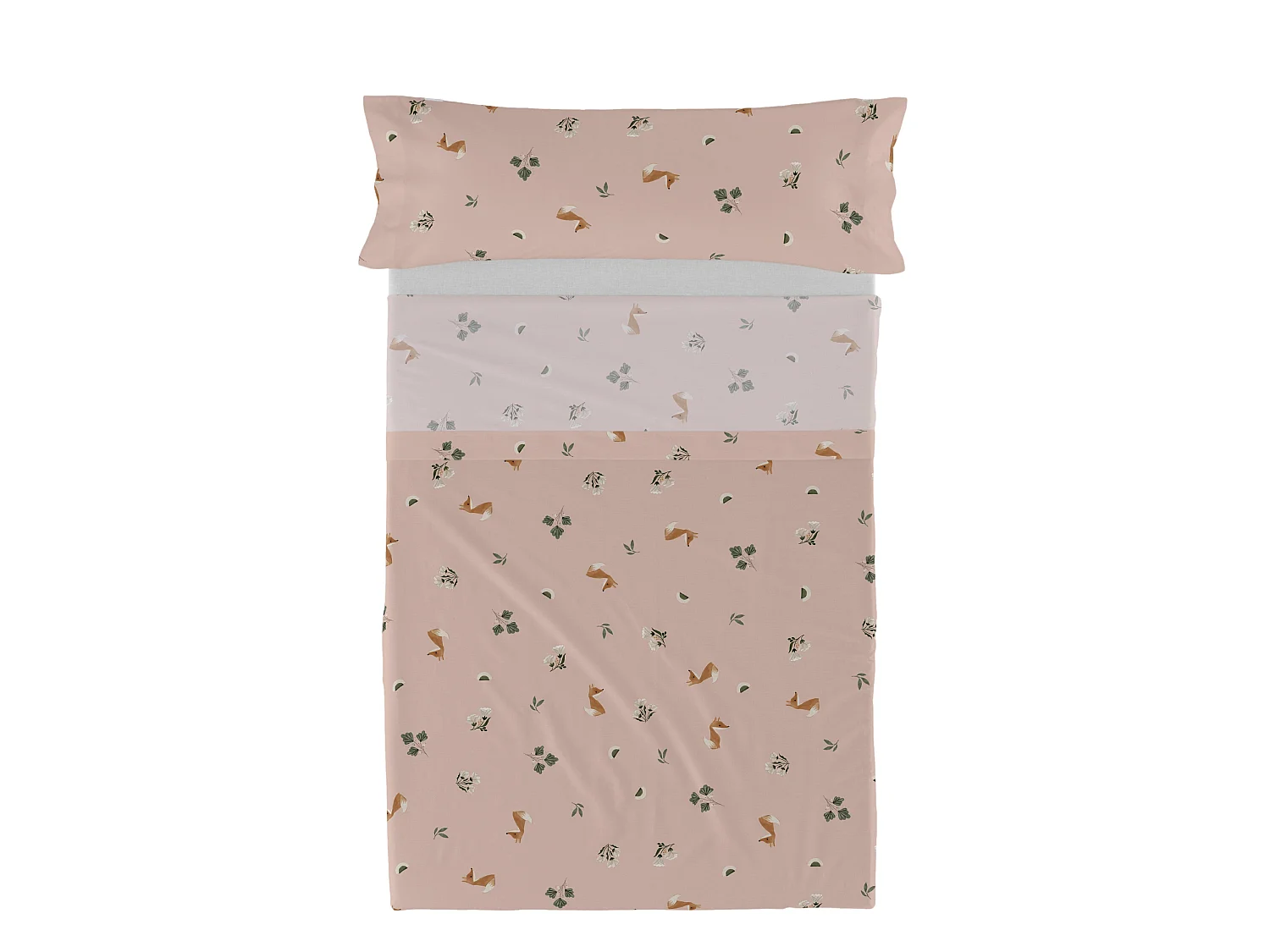 Parure de lit 2 pièces 180x270 cm (Lit 105) Fox forest