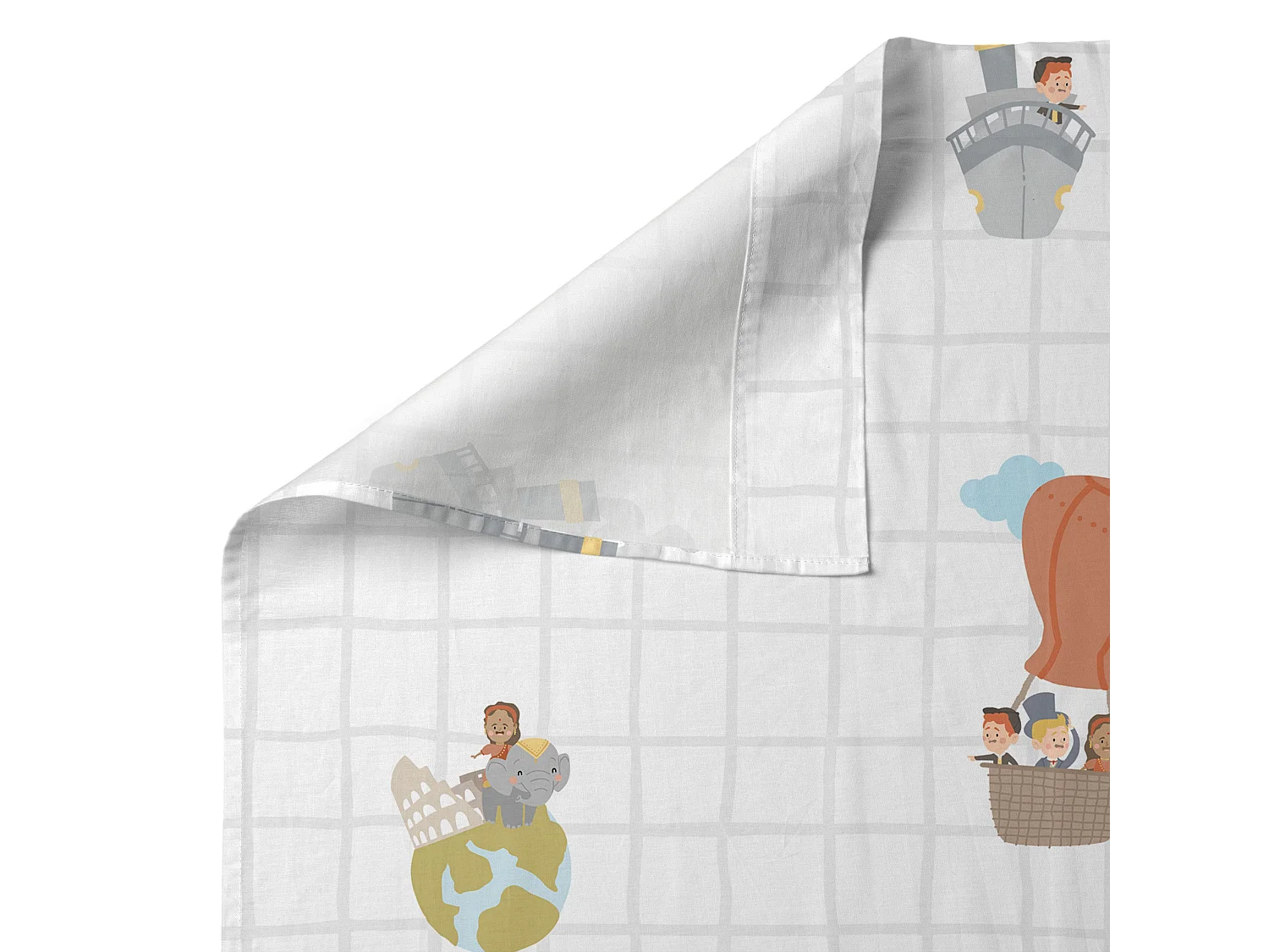 Parure de lit 2 pièces 180x270 cm (Lit 105) World trip