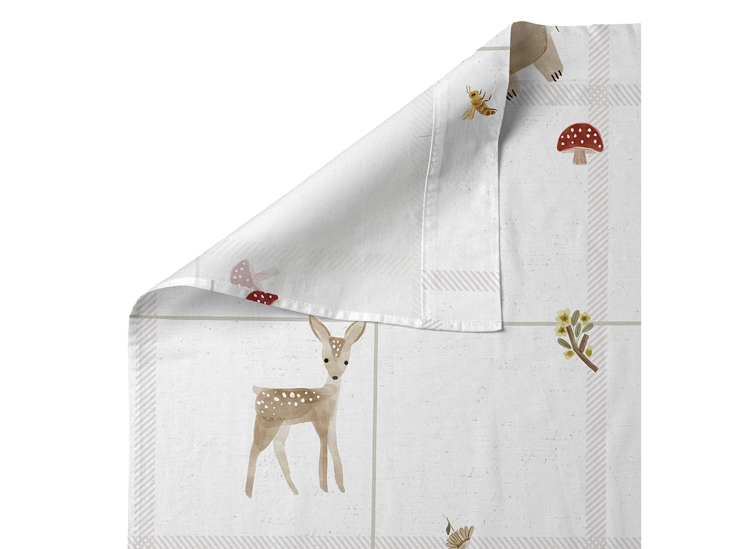 Jogo de Lençóis de 2 peças 160x270 cm (Cama 80/90) Woods animals