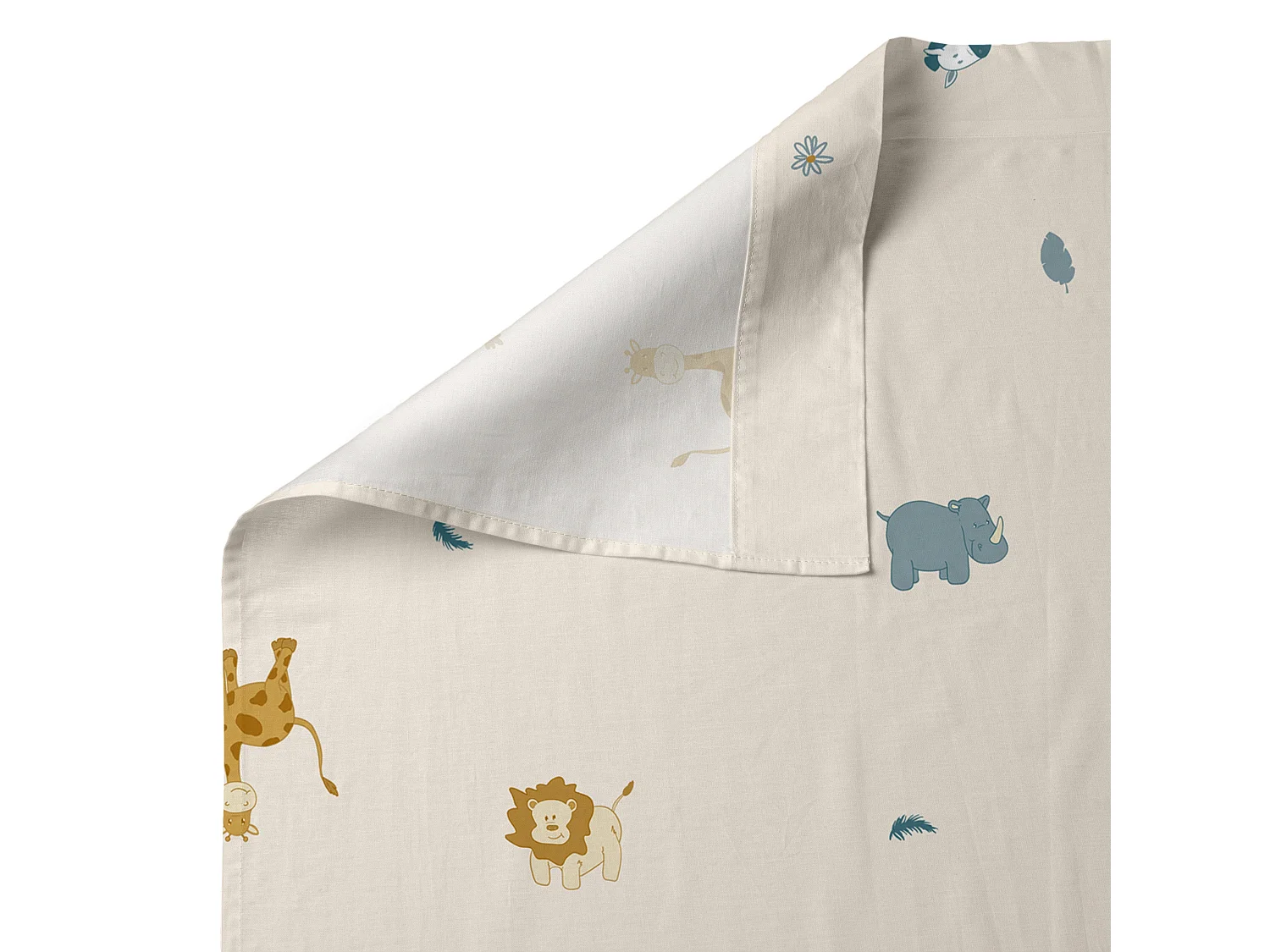 Jogo de Lençóis de 2 peças 160x270 cm (Cama 80/90) Animals