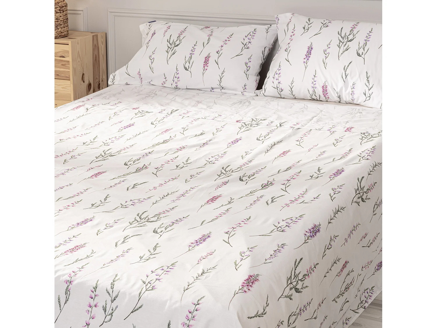 Juego de sábana 240x270 cm (Cama 150/160) Lavanda