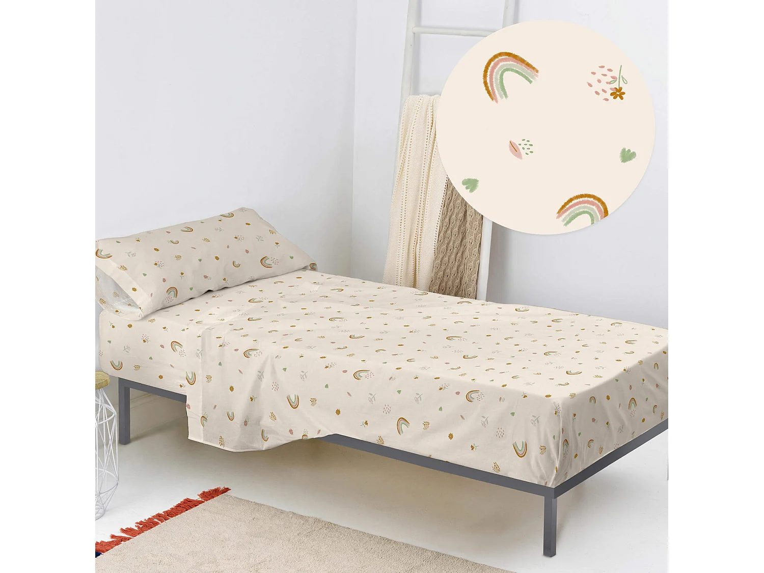 Juego de sábanas 2 piezas 160x270 cm (Cama 80/90) Iris