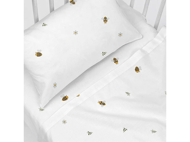 Juego de sábanas 2 piezas 100x130 cm (Cuna) Honey