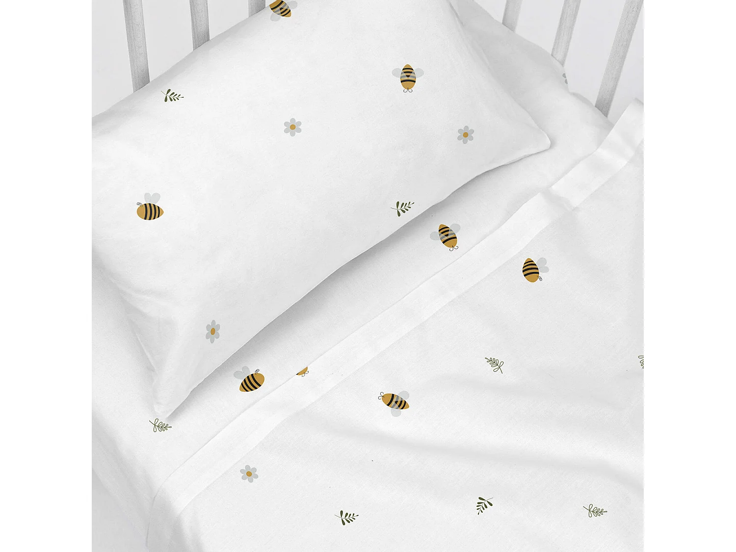 Juego de sábanas 2 piezas 100x130 cm (Cuna) Honey
