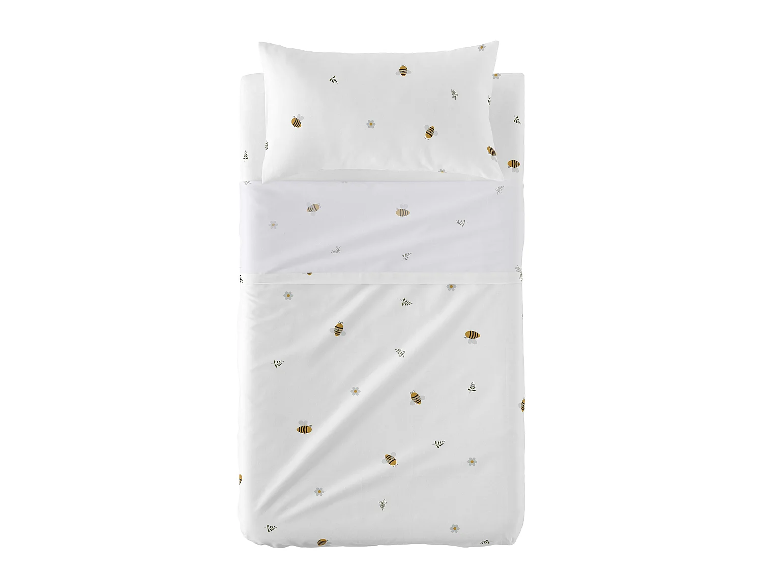 Juego de sábanas 2 piezas 100x130 cm (Cuna) Honey