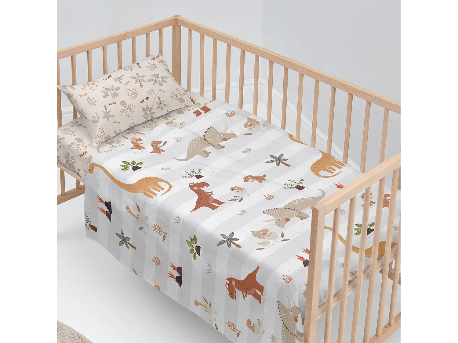 Oberlaken set 2 teiliges 100x130 cm (Kinderbett) Dino family