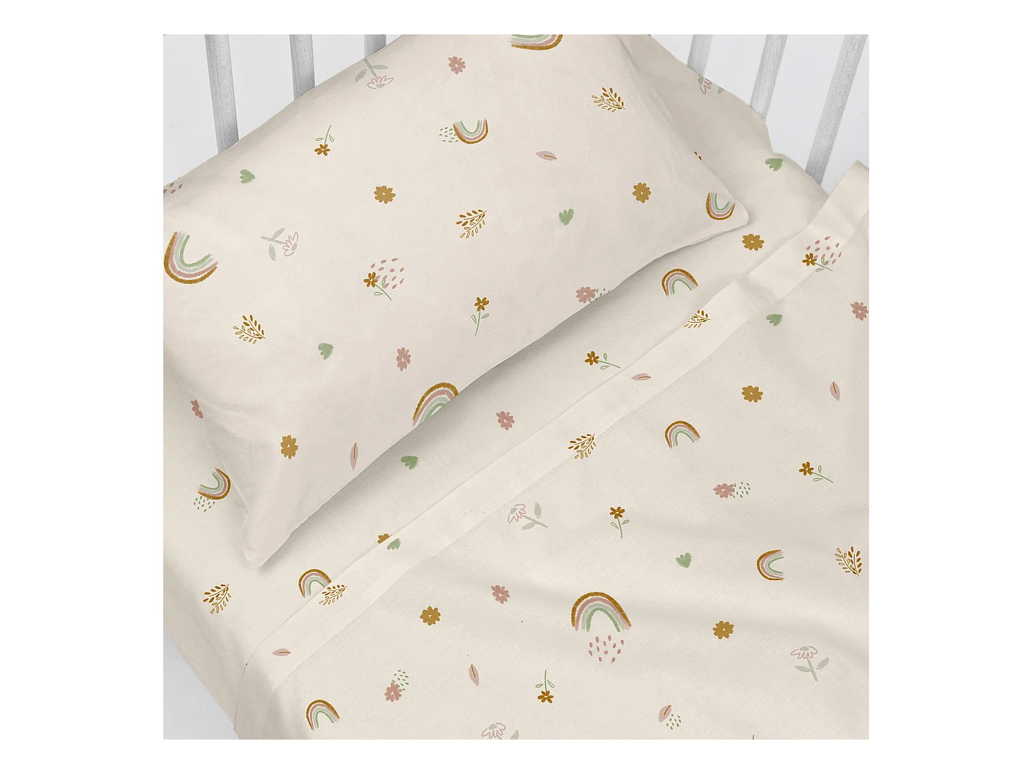 Juego de sábanas 2 piezas 100x130 cm (Cuna) Iris