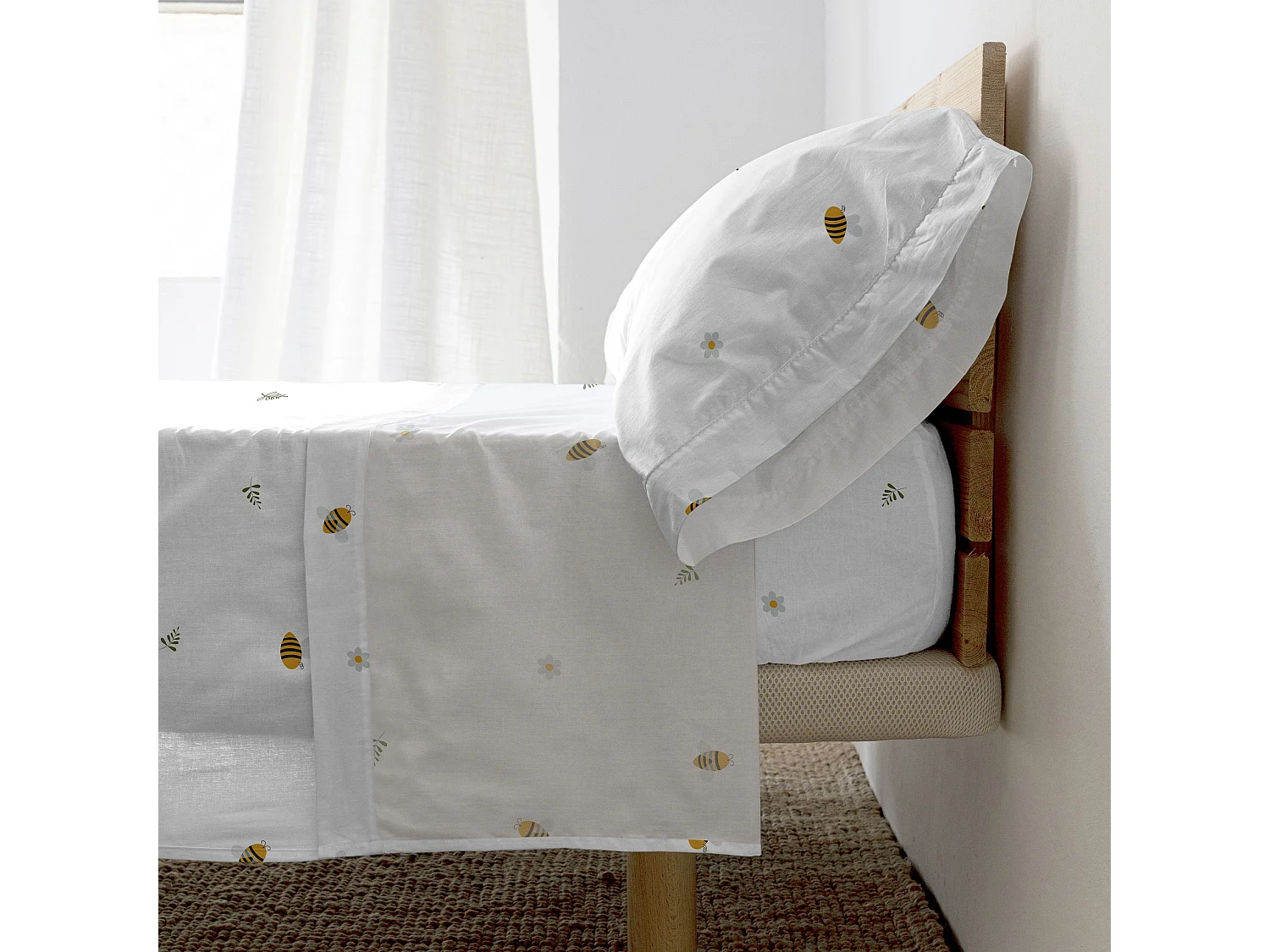 Parure de lit 2 pièces 180x270 cm (Lit 105) Honey