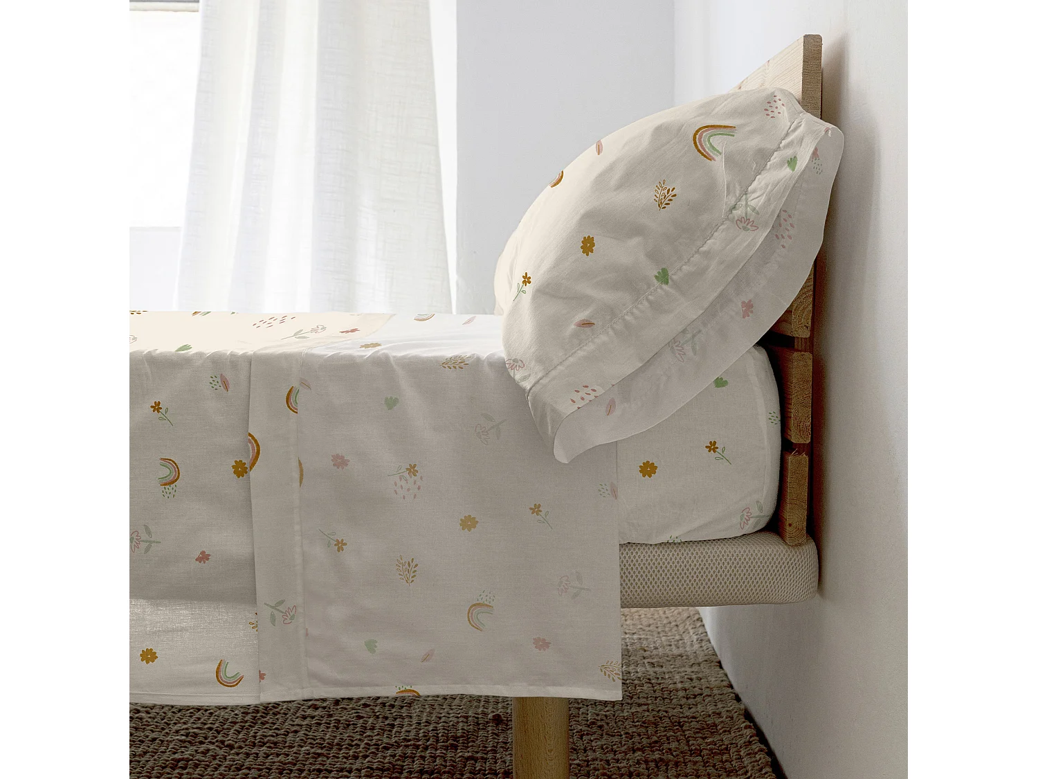 Juego de sábanas 2 piezas 180x270 cm (Cama 105) Iris