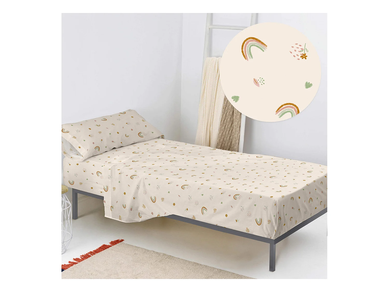 Jogo de Lençóis de 2 peças 180x270 cm (Cama 105) Iris