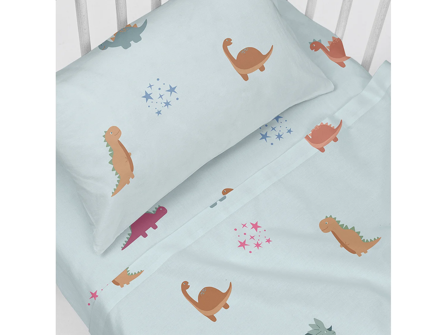 Set lenzuola 2 pezzi 100x130 cm (Lettino) Mini dinosaur