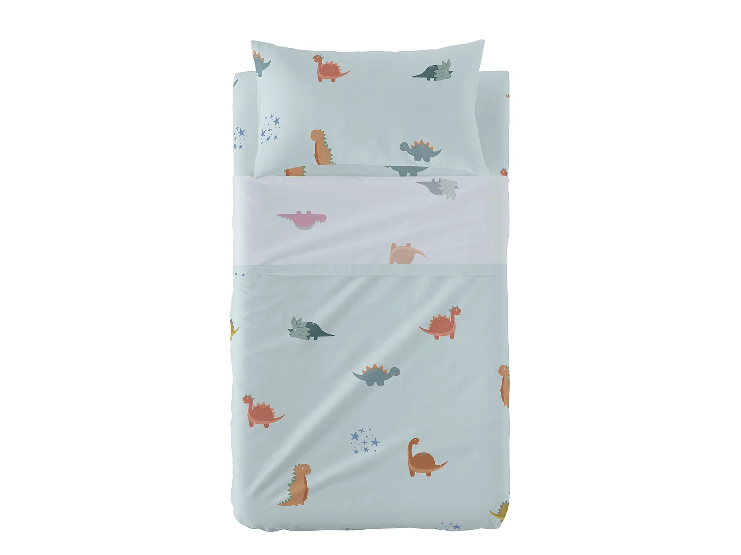 Set lenzuola 2 pezzi 100x130 cm (Lettino) Mini dinosaur