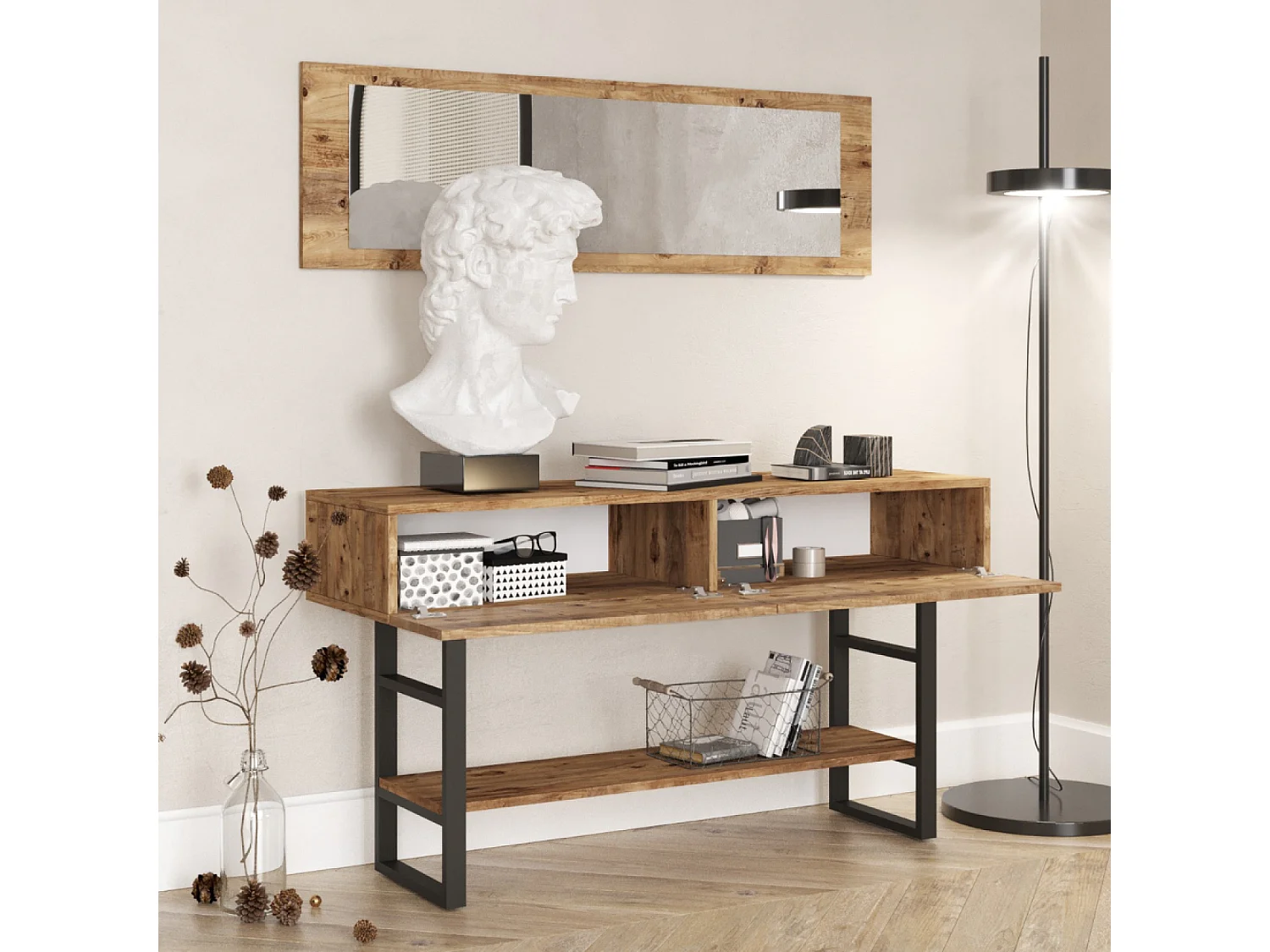 Console style industriel TARA