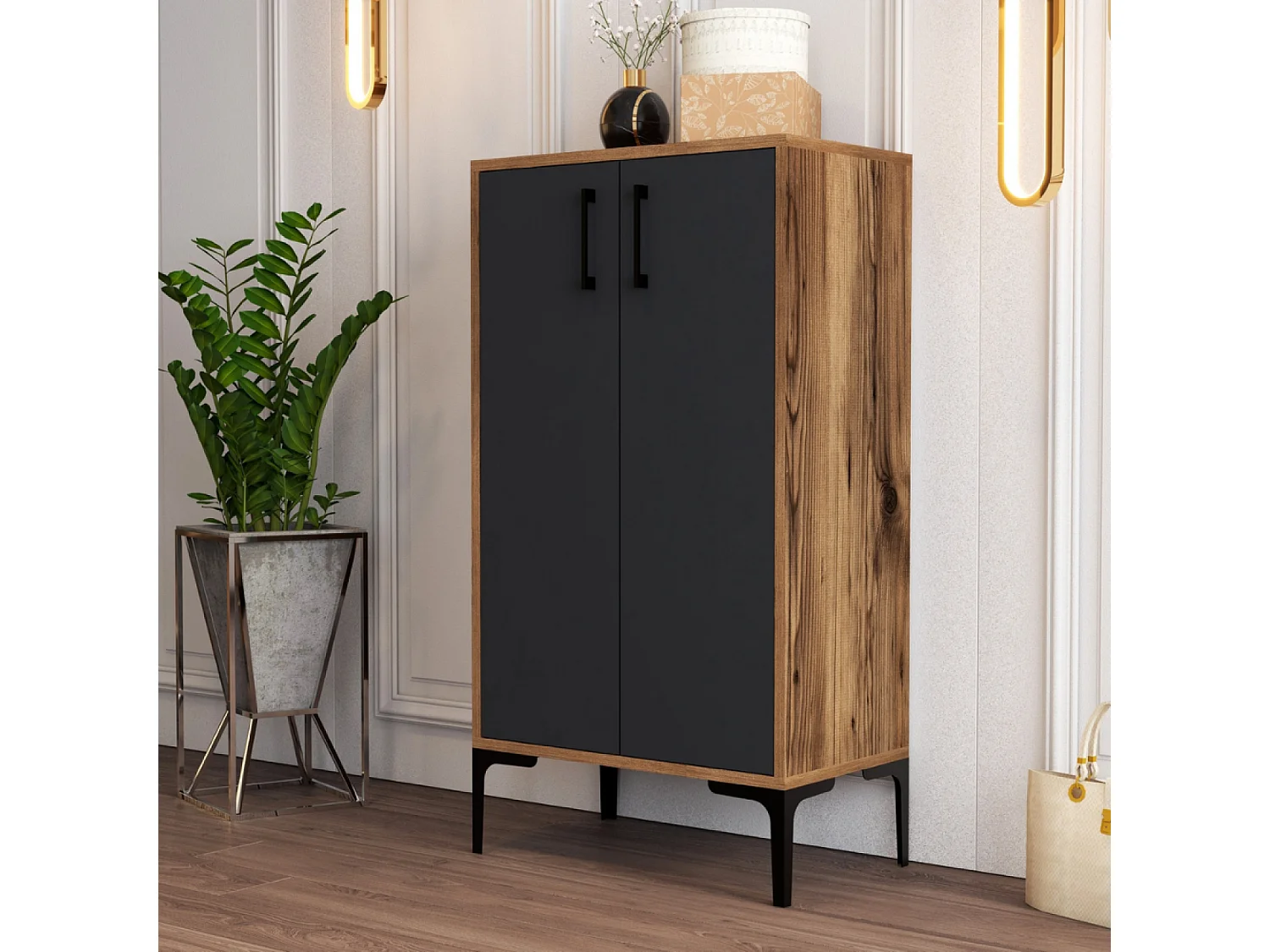 Meuble à rangements style industriel YANKA