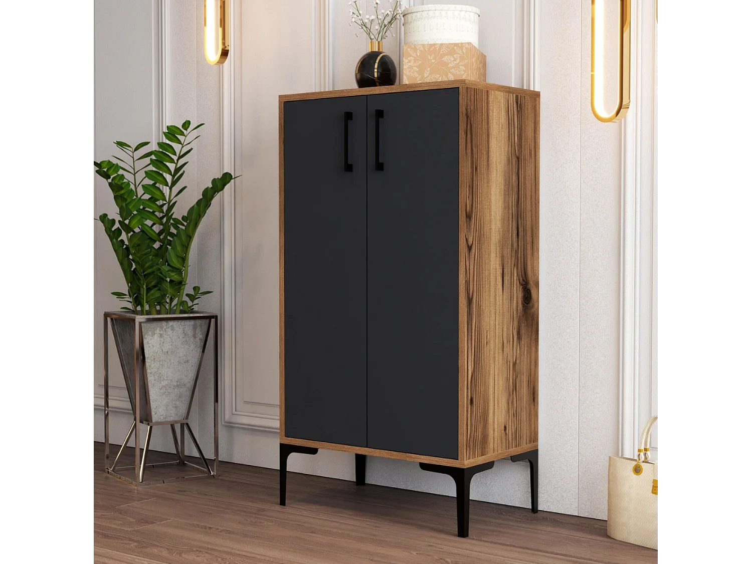 Meuble à rangements style industriel YANKA