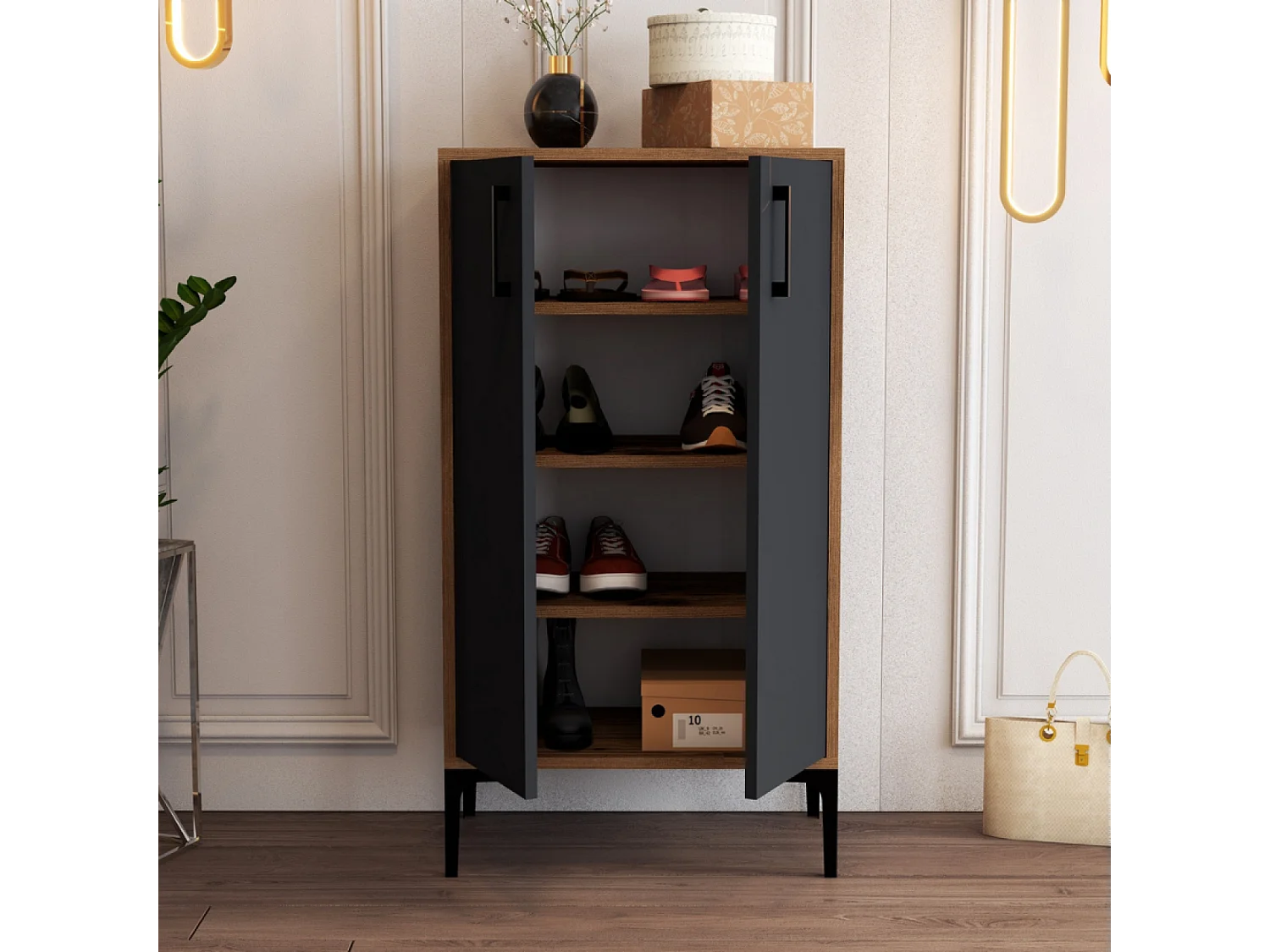 Meuble à rangements style industriel YANKA