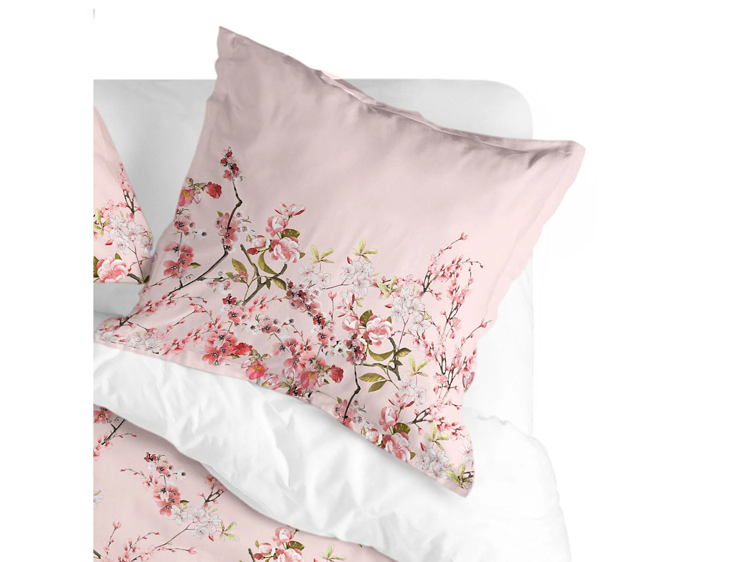 Taie d'oreiller 80x80 cm Chinoiserie rose