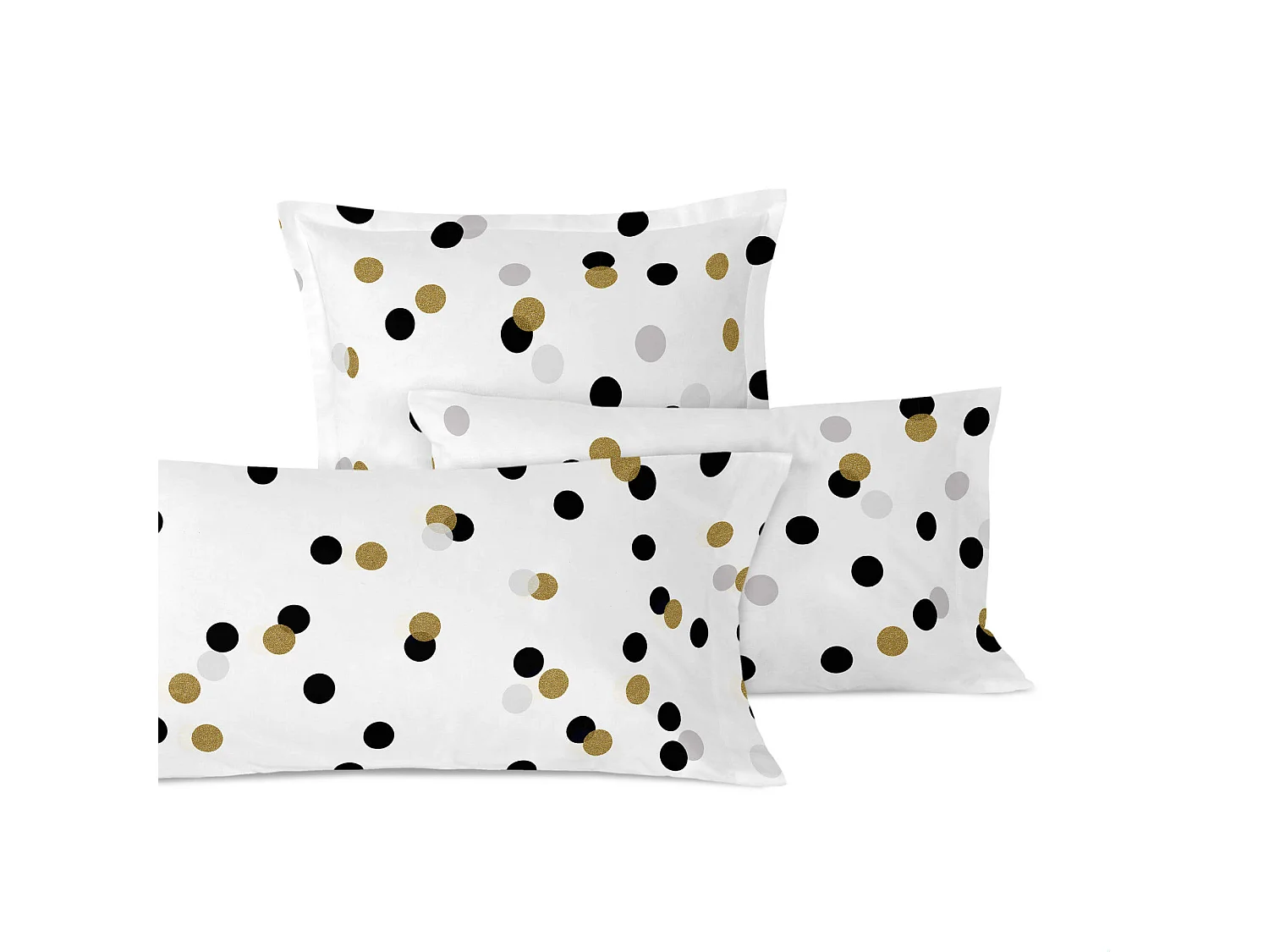 Kussensloop 45x110 cm (Bed 90) Golden dots