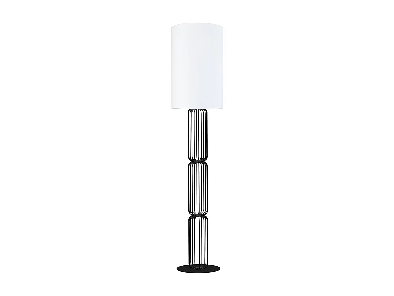 Lampadaire TOSEL ,métal,Noir ,H155xD30xP30cm