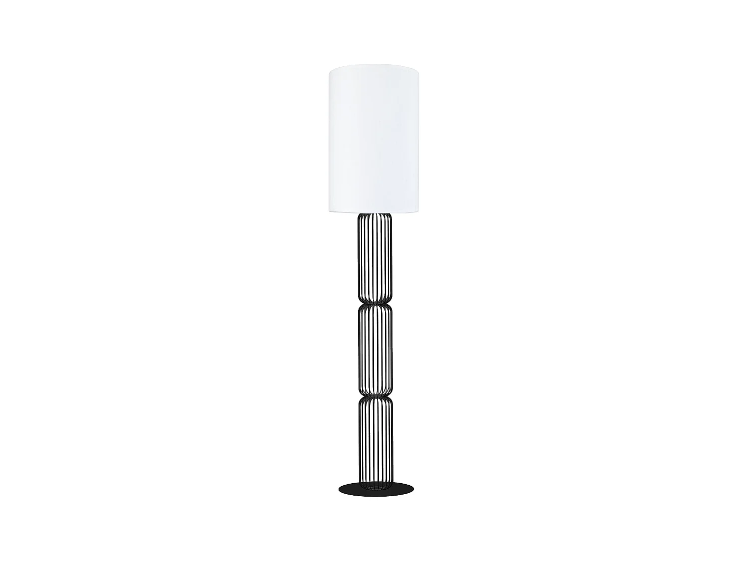 Lampadaire TOSEL ,métal,Noir ,H155xD30xP30cm